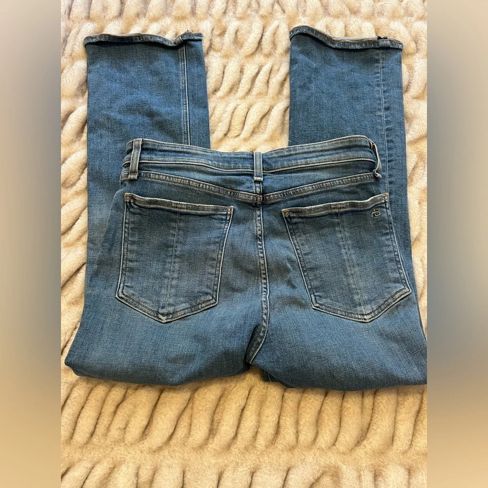 Rag & Bone Nina High-Rise Ankle Flare Denim Jeans - Picture 6 of 8